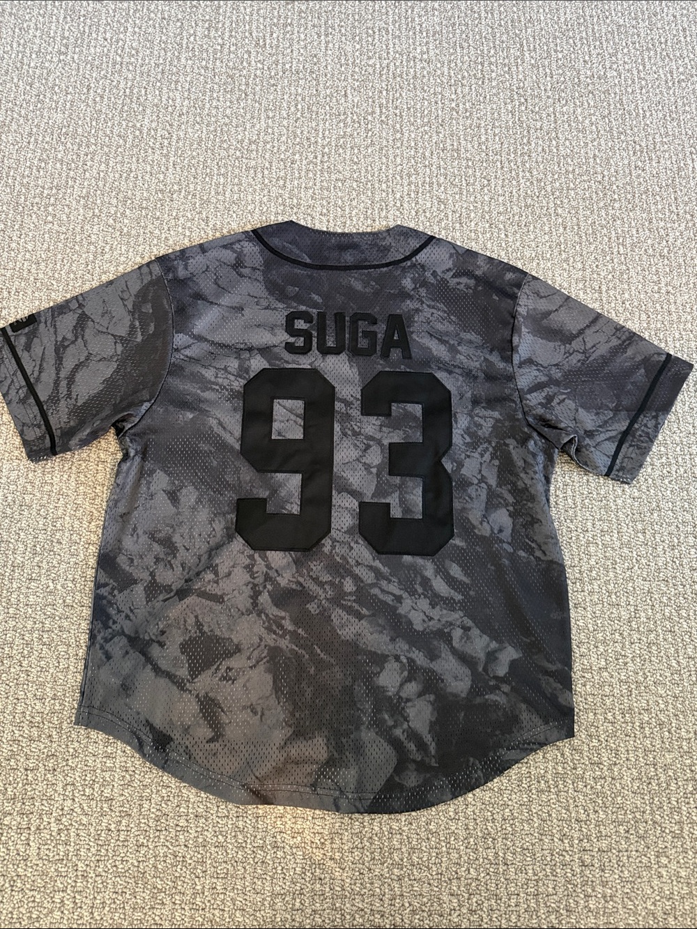 New BTS Merch Arirang Black Grey Jersey SUGA Size M/L